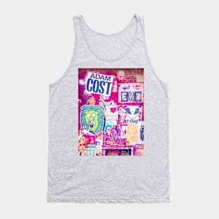 Pink Graffiti New York City Street Art Tank Top